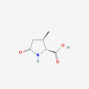 molecular formula C6H9NO3 B8192095 (2R,3S)-3-Methyl-5-oxo-pyrrolidine-2-carboxylic acid 