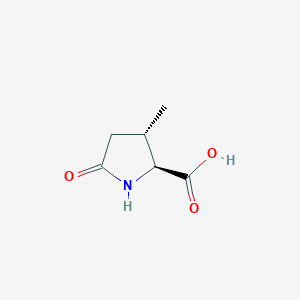 molecular formula C6H9NO3 B8192097 (2S,3S)-3-Methyl-5-oxo-pyrrolidine-2-carboxylic acid 