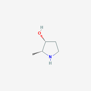 molecular formula C5H11NO B8192103 (2R,3R)-2-methylpyrrolidin-3-ol 