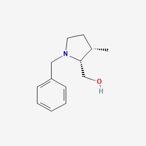 molecular formula C13H19NO B8192200 (2R,3S)-(1-Benzyl-3-methyl-pyrrolidin-2-yl)-methanol 