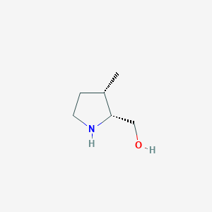 molecular formula C6H13NO B8192213 (2R,3S)-(3-Methyl-pyrrolidin-2-yl)-methanol 