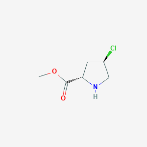 molecular formula C6H10ClNO2 B8192263 (2S,4R)-4-Chloro-pyrrolidine-2-carboxylic acid methyl ester 