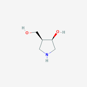 molecular formula C5H11NO2 B8192283 cis-4-Hydroxymethyl-pyrrolidin-3-ol 