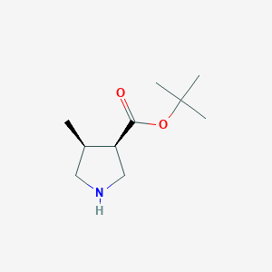 molecular formula C10H19NO2 B8192286 (3R,4S)-4-Methyl-pyrrolidine-3-carboxylic acid tert-butyl ester 