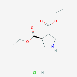 trans-Pyrrolidine-3,4-dicarboxylic acid diethyl ester hydrochloride