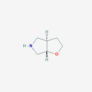 molecular formula C6H11NO B8192316 (3aR,6aS)-Hexahydro-furo[2,3-c]pyrrole 