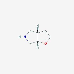 molecular formula C6H11NO B8192322 trans-Hexahydro-furo[2,3-c]pyrrole 