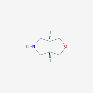 molecular formula C6H11NO B8192327 (3aS,6aS)-Hexahydro-furo[3,4-c]pyrrole 