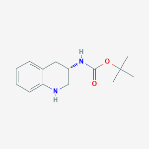molecular formula C14H20N2O2 B8192370 (S)-(1,2,3,4-Tetrahydro-quinolin-3-YL)-carbamic acid tert-butyl ester CAS No. 1187928-06-8