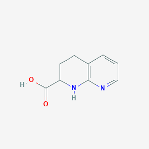 molecular formula C9H10N2O2 B8192434 1,2,3,4-Tetrahydro-[1,8]naphthyridine-2-carboxylic acid 