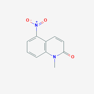 molecular formula C10H8N2O3 B8192435 1-Methyl-5-nitro-1H-quinolin-2-one 