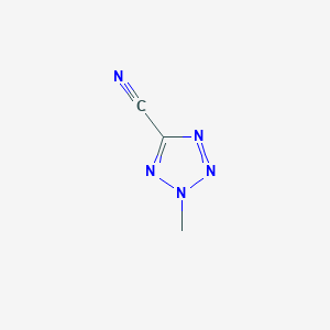 molecular formula C3H3N5 B8192439 2-Methyl-2H-tetrazole-5-carbonitrile 