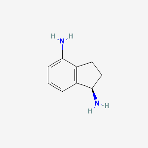 molecular formula C9H12N2 B8192449 (R)-Indan-1,4-diamine 