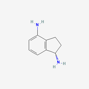 molecular formula C9H12N2 B8192454 (S)-Indan-1,4-diamine 