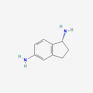 molecular formula C9H12N2 B8192461 (R)-Indan-1,5-diamine 