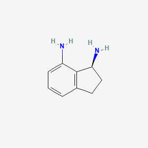 molecular formula C9H12N2 B8192470 (S)-Indan-1,7-diamine 