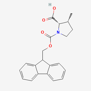 molecular formula C21H21NO4 B8192479 Fmoc-Pro(3R-Me)-OH 