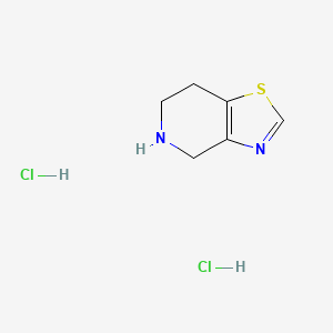 molecular formula C6H10Cl2N2S B8192545 4,5,6,7-Tetrahydrothiazolo[4,5-c]pyridine dihydrochloride 
