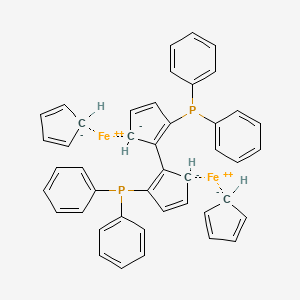 molecular formula C44H36Fe2P2 B8192565 (R,R'')-2,2''-Bis(diphenylphosphino)-1,1''-biferrocene 