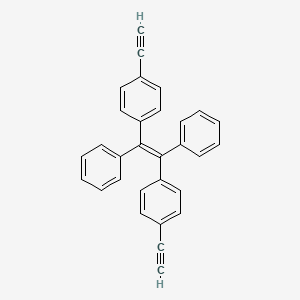 molecular formula C30H20 B8192595 1,2-Bis(4-ethynylphenyl)-1,2-diphenylethene 