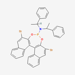 (11bS)-2,6-Dibromo-N,N-bis((S)-1-phenylethyl)dinaphtho[2,1-d:1',2'-f][1,3,2]dioxaphosphepin-4-amine