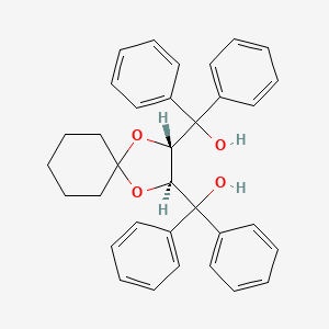 molecular formula C34H34O4 B8192687 (2S,3S)-1,4-Dioxaspiro[4.5]decane-2,3-diylbis(diphenylmethanol) 