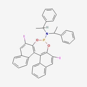 (11bS)-2,6-diiodo-N,N-bis((R)-1-phenylethyl)dinaphtho[2,1-d:1',2'-f][1,3,2]dioxaphosphepin-4-amine