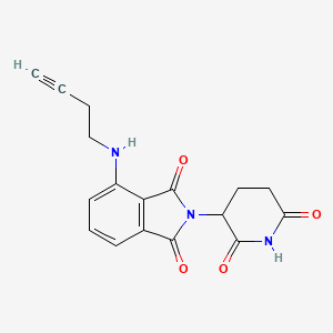 molecular formula C17H15N3O4 B8192791 4-(But-3-yn-1-ylamino)-2-(2,6-dioxopiperidin-3-yl)isoindoline-1,3-dione 
