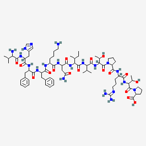 molecular formula C74H114N20O17 B8192812 Vhffknivtprtp 
