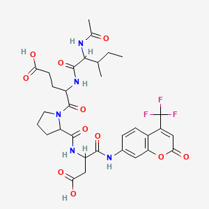 molecular formula C32H38F3N5O11 B8192828 Ac-DL-xiIle-DL-Glu-DL-Pro-DL-Asp-Unk 