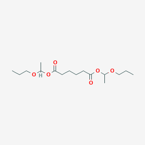 molecular formula C16H30O6 B8192962 1,6-Bis(1-propoxyethyl) hexanedioate 