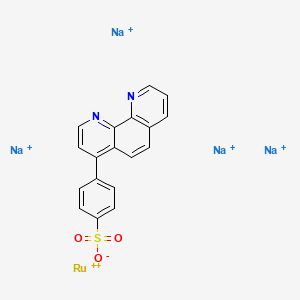 molecular formula C18H11N2Na4O3RuS+5 B8192999 Tetrasodium;4-(1,10-phenanthrolin-4-yl)benzenesulfonate;ruthenium(2+) CAS No. 301206-84-8