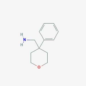 B081930 (4-Phenyltetrahydro-2H-pyran-4-yl)methanamine CAS No. 14006-32-7