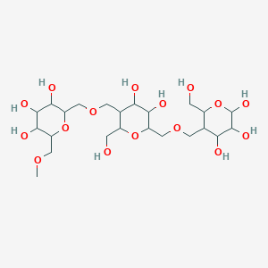 5-[[3,4-Dihydroxy-6-(hydroxymethyl)-5-[[3,4,5-trihydroxy-6-(methoxymethyl)oxan-2-yl]methoxymethyl]oxan-2-yl]methoxymethyl]-6-(hydroxymethyl)oxane-2,3,4-triol