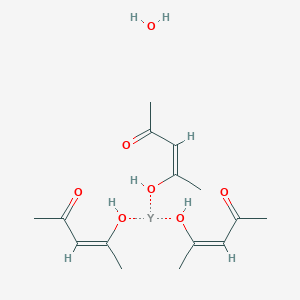 molecular formula C15H26O7Y B8193015 Yttrium(III) acetylacetonate hydrate, 99.95% trace metals basis 