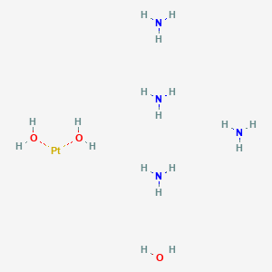 molecular formula H18N4O3Pt B8193027 Tetraammineplatinum(II) hydroxide hydrate 