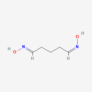 molecular formula C5H10N2O2 B8193089 (NE)-N-[(5Z)-5-hydroxyiminopentylidene]hydroxylamine 