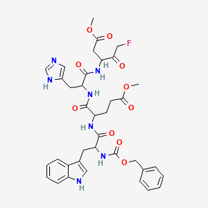 molecular formula C37H42FN7O10 B8193103 Caspase-1 inhibitor tfa salt 