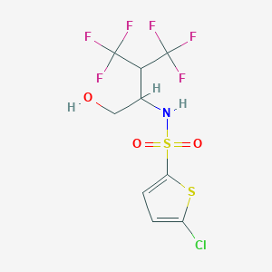 molecular formula C9H8ClF6NO3S2 B8193108 Begacestat (GSI-953) 