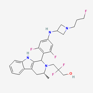 (1R,3R)-1-[2,6-Difluoro-4-[[1-(3-fluoropropyl)-3-azetidinyl]amino]phenyl]-beta,beta-difluoro-1,3,4,9-tetrahydro-3-methyl-2H-pyrido[3,4-b]indole-2-propanol