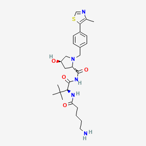 (4R)-N-(5-amino-1-oxopentyl)-3-methyl-L-valyl-4-hydroxy-N-[[4-(4-methyl-5-thiazolyl)phenyl]methyl]-L-prolinamide