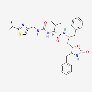 (S)-N-((S)-1-((4S,5S)-4-Benzyl-2-oxooxazolidin-5-yl)-3-phenylpropan-2-yl)-2-(3-((2-isopropylthiazol-4-yl)methyl)-3-methylureido)-3-methylbutanamide