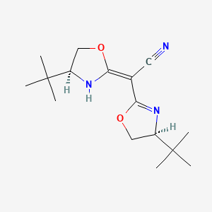 (2E)-2-[(4S)-4-tert-butyl-4,5-dihydro-1,3-oxazol-2-yl]-2-[(4S)-4-tert-butyl-1,3-oxazolidin-2-ylidene]acetonitrile