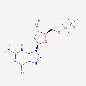 molecular formula C16H27N5O4Si B8193192 CID 10388513 