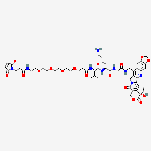 molecular formula C53H69N9O17 B8193231 MP-PEG4-Val-Lys-Gly-7-MAD-MDCPT 