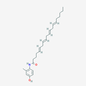 molecular formula C27H39NO2 B8193274 (5E,8E,11E,14E)-N-(4-hydroxy-2-methylphenyl)icosa-5,8,11,14-tetraenamide 