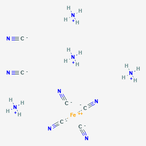 molecular formula C6H16FeN10 B081933 六氰合铁酸四铵 CAS No. 14481-29-9