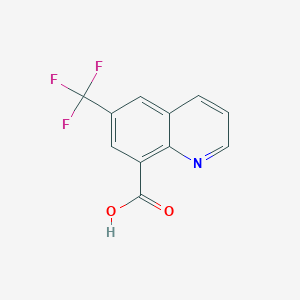 molecular formula C11H6F3NO2 B8193316 6-(Trifluoromethyl)quinoline-8-carboxylic acid 