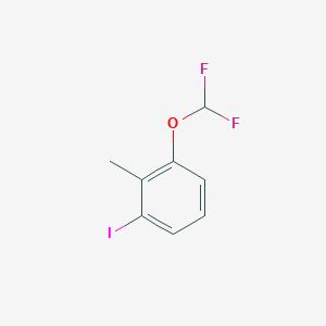 molecular formula C8H7F2IO B8193330 1-(Difluoromethoxy)-3-iodo-2-methylbenzene 