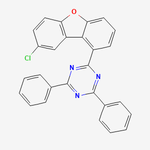 molecular formula C27H16ClN3O B8193350 2-(8-Chloro-1-dibenzofuranyl)-4,6-diphenyl-1,3,5-Triazine 